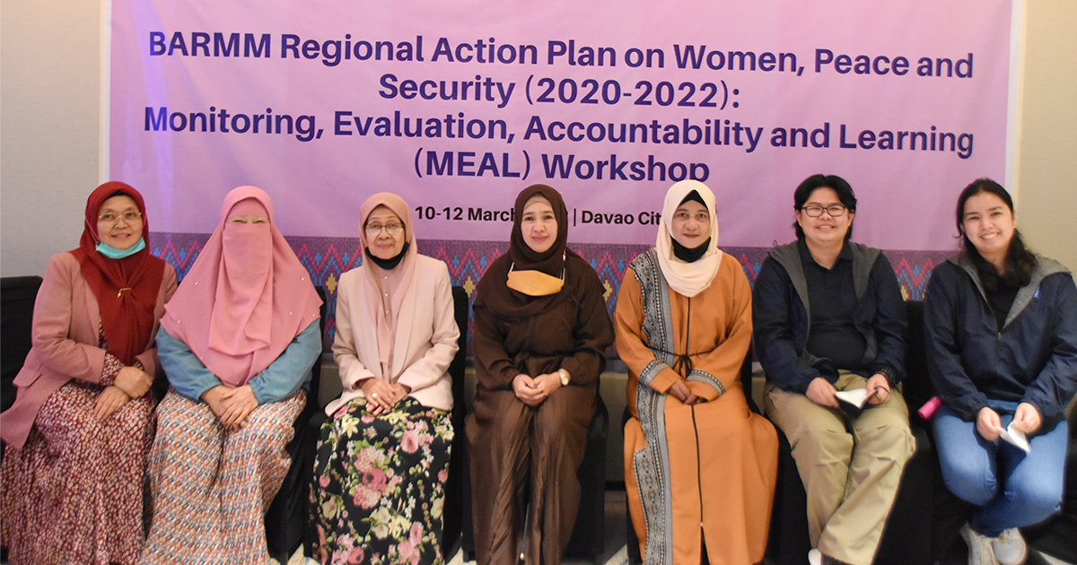 BARMM Regional Action Plan on Women, Peace, and Security (2020-2022): Monitoring, Evaluation, Accountability, and Learning (MEAL) Workshop