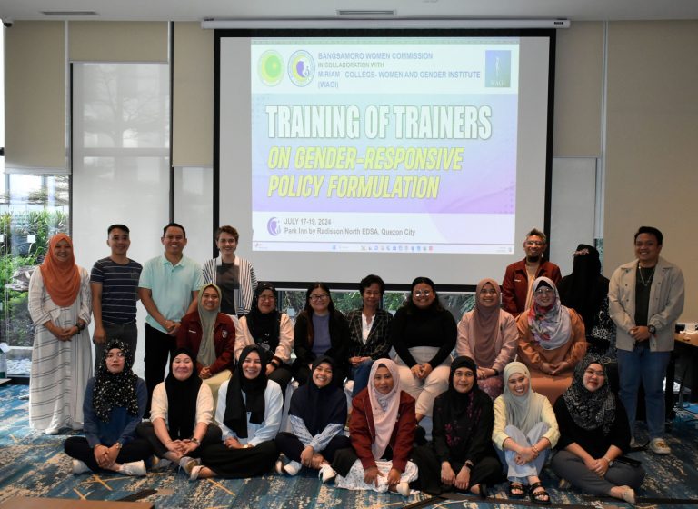 Training of Trainers on Gender-Responsive Policy Formulation